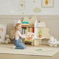 thumbnail image 2 of Qaba Kids Bookshelf, Kids Bookcase, Toy Storage Organizer, Dinosaur Themed, 2 of 10