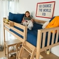 thumbnail image 6 of Scandinavian Twin Loft Bed with Wraparound Desk & Shelves, Blonde, 6 of 10