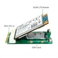thumbnail image 2 of Mini PCIE to Mini PCIE Adapter with Card Slot for 3G/4G WWAN LTE Card, 2 of 8