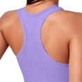 thumbnail image 5 of Stamzod Crop Tank Tops for Women Cropped Workout Tops Racerback Running Yoga Tanks Sleeveless Gym Shirts Purple XL, 5 of 6