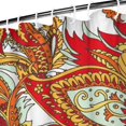 thumbnail image 3 of Artistic Paisley Print Curtain 72x72 Inches, Quick-Drying Polyester with Plastic Hooks, Elegant Floral Retro Style for Boho Bathrooms, 3 of 5