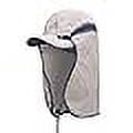 AONIJIE Dual Purpose Removable Foldable Sun Cap with Neck Flap, Sun Protection Breathable Mesh Shawl Cap(A#Khaki)