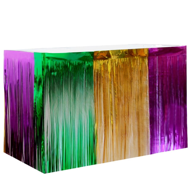 Phenofice 1 Set Carnival Themed Table Skirt For Friends Party Decoration 270x75cm