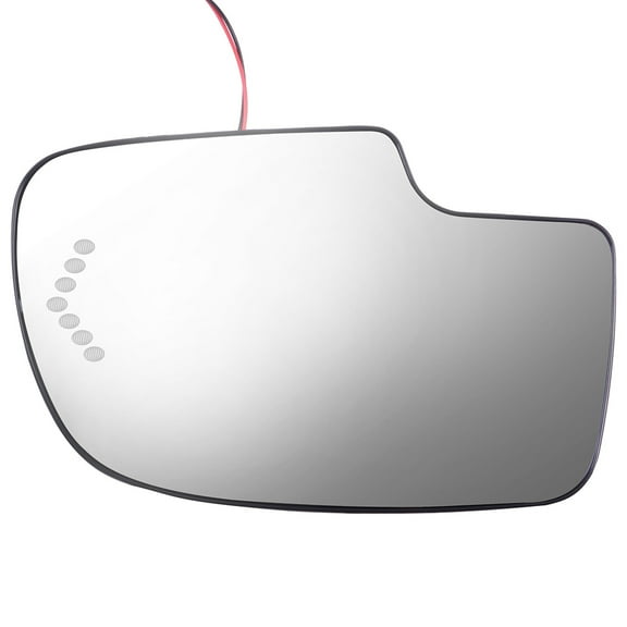 CCIYU Door Mirror Glass Left Driver Side Power Heated Signal fit for 2003-2007 For Chevy Silverado Suburban For GMC Sierra Yukon