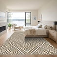 thumbnail image 3 of ODIKA 2'x3' Machine Washable Non-Slip Area Rug, Geometric Greige High Traffic Rug, Beige, 1004336, 3 of 7