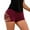 Wine, variant on Women's Workout Athletic High Waisted Shorts Lifting Bandage Sports Gym Yoga Booty Shorts XL