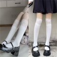 thumbnail image 3 of SDFGTstore Women Lace Patchwork Knee High Socks Frilly Thigh High Stockings Cotton Leg Warmers Lolitas Long Boot Socks Calf Socks, 3 of 17