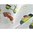 thumbnail image 4 of Ambesonne Cartoon Quilted Bedspread Set 3 Pcs, Transportation Theme, Queen Size, Multicolor, 4 of 5