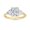 Yellow Gold, variant on 1 to 5 Carat (ctw) Radiant,Trilliant Cut LAB GROWN Diamond Three Stone Engagement Ring (Color D-E Clarity VS1-VS2) Platinum 1 Carat Size-4