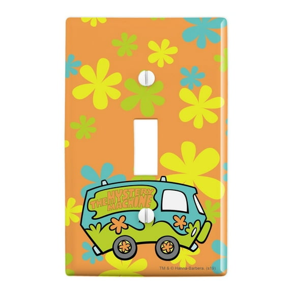 Scooby-Doo The Mystery Machine Plastic Wall Decor Toggle Light Switch Plate Cover