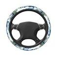 thumbnail image 2 of KLL Car Steering Wheel Cover, Universal 15 inch, Soft Elastic and Comfortable,Car Accessories Decorations-Watercolor Sailboat, 2 of 7