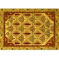 thumbnail image 1 of Ahgly Company Indoor Rectangle Abstract Yellow Modern Area Rugs, 4' x 6', 1 of 4
