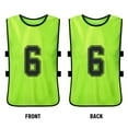 thumbnail image 3 of Basketball 6PCS Kid's Football Pinnies Quick Drying Soccer Jerseys Youth Sports Scrimmage Basketball Team Training Numbered Bibs Practice Sports Vest, 3 of 7