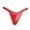 Red, variant on BYHONG Sexy European Open Low Waist Sexy Women's Underwear One Thread Women's T Shirts Thong Women Panties White One Size