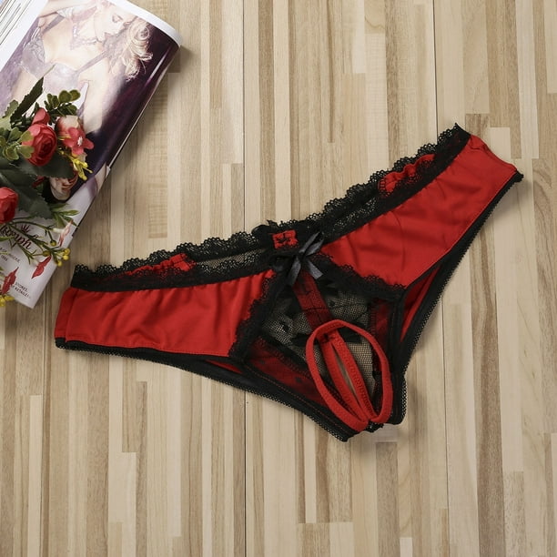 Sexy Thongs Panties Open Crotch Crotchless Underwear Night Knickers  G-string 2020 