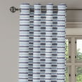 thumbnail image 3 of Ambesonne Harbour Stripe Grommet Curtain, Sketchy Stripes, 50" x 54", Cadet Blue Pale, 3 of 6
