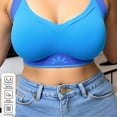 thumbnail image 6 of Xdegoge Sports Bras for Women Plus Size Full Coverage High Support Bra Seamless Liftup Athletic Brassiere Daily Cozy Adjustable Straps Underwear for Yoga, Running, 6 of 6