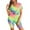 Multicolor, variant on Short for Women Women's Two Piece Outfits for Women Short Sleeve V Neck Biker Shorts Set