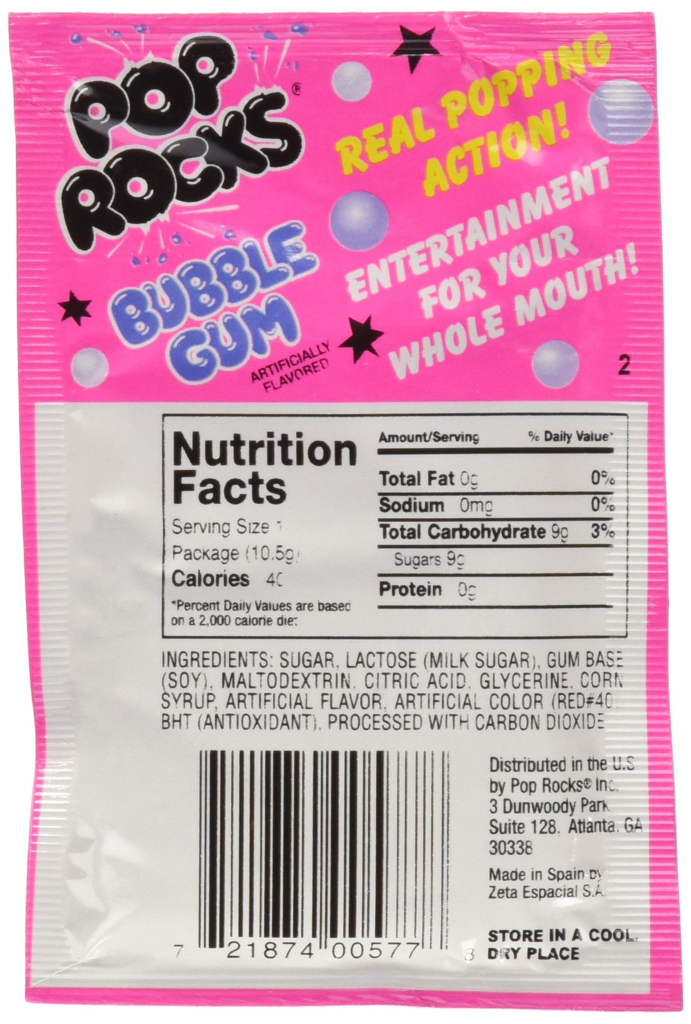 Pop Rocks Gum Popping Candy, 24 Count (01197)