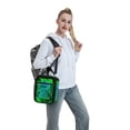 thumbnail image 6 of TEQUAN Portable Lunch Bag, Green Eat Sleep Game Repeat GamePad Pattern Reusable Insulated Lunch Box for Travel Work School Picnic, 6 of 7