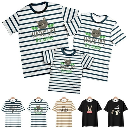 

Easter Family Matching Graphic Tees Spring Casual Clothing For Women Men