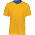 thumbnail image 6 of Augusta Sportswear L Boys Short Sleeve Mesh Reversible Jersey Royal/Gold 1603, 6 of 7