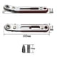 thumbnail image 5 of Mini Ratchet Wrench 1/4 Inch Drive Socket Hex Screwdriver Bit Dual Head Ratchet Wrench Tool with Two Bit Heads Straight Banmo, 5 of 5