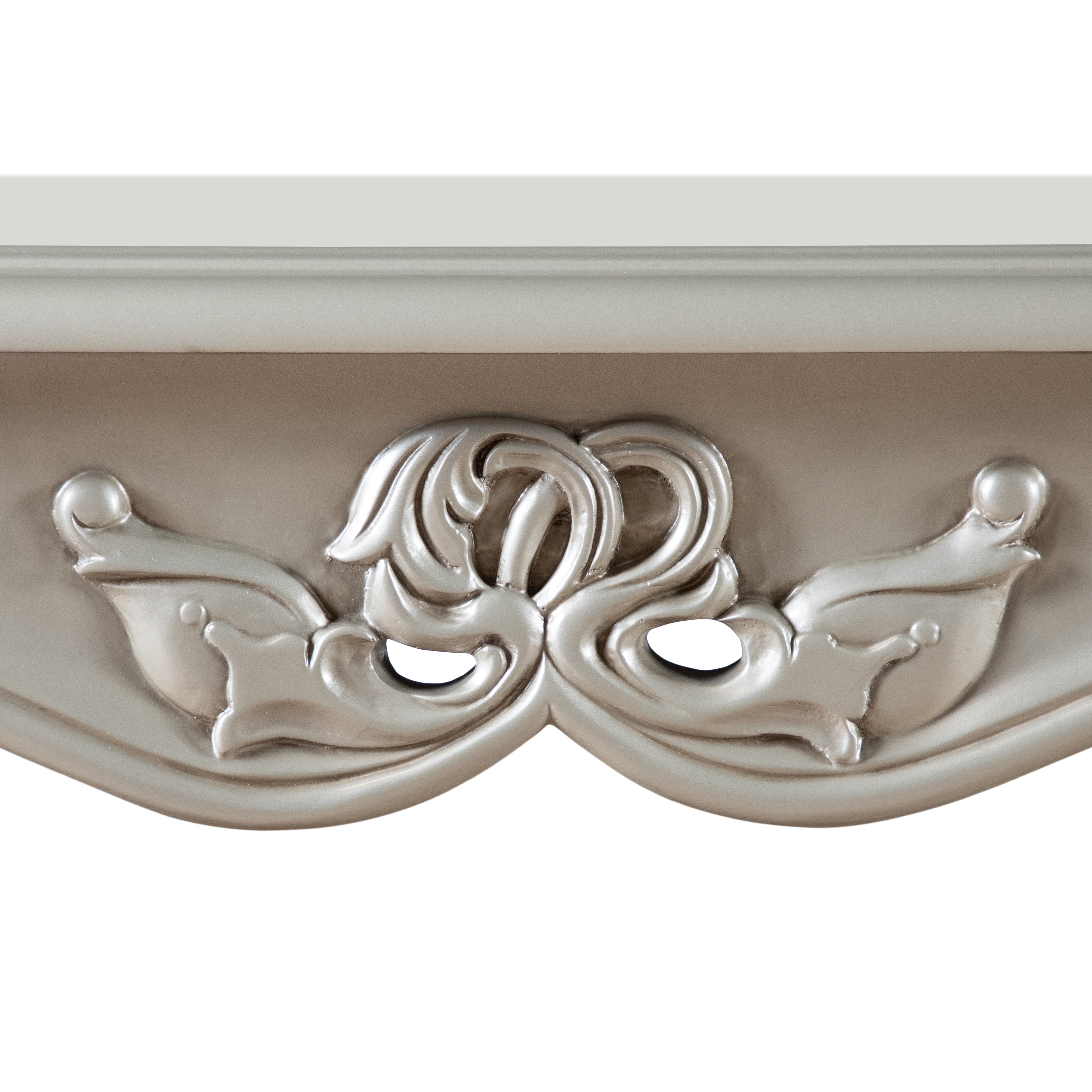 Furniture of America Armena Traditional Solid Wood End Table, Champagne