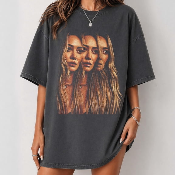 Comfort Colors Hilary shirt, Lucky Me 2026 T-Shirt duf unisex tee Graphic Celebrity Fan