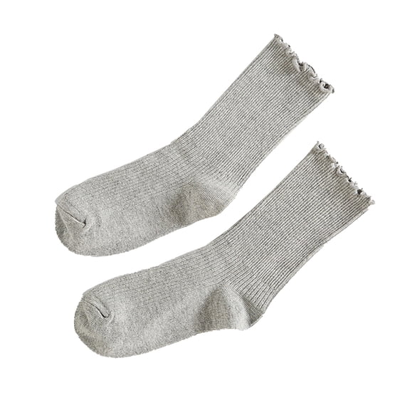 LIZUOJUN Socks Stacking Socks Japanese Autumn and Winter Cotton Thin Lady Socks Winter Sleep Casual Fuzzy Crew Socks Grey One Size