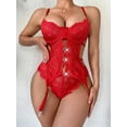 thumbnail image 4 of Europa y los Estados Unidos lencería sexy sexy mujer encaje hueco halter body traje sexy, 4 of 6