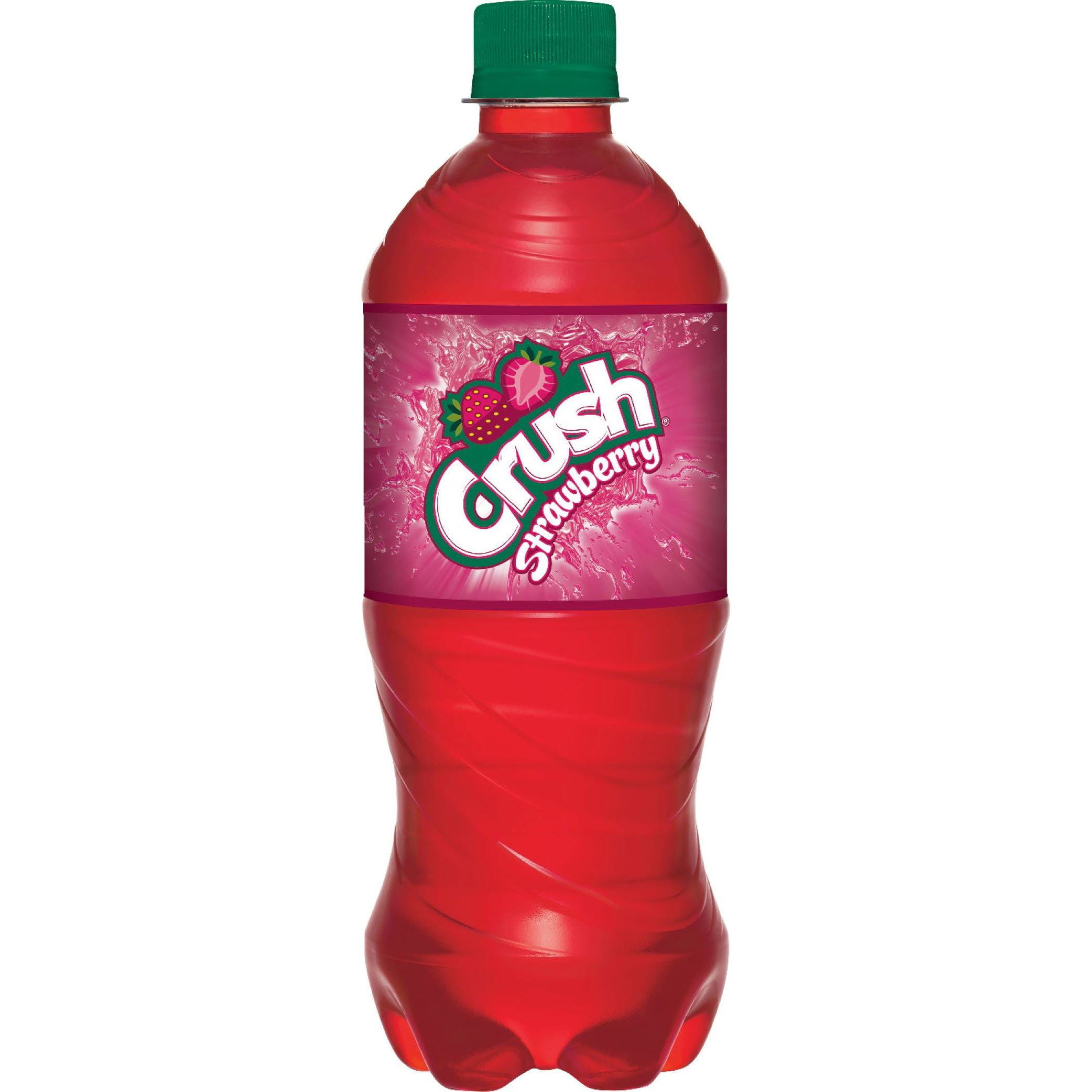 Crush Strawberry Soda 20oz Bottles, Quantity of 12