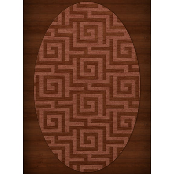 Dalyn Dover Area Rug DV13 Dv13 Coral Squares Maze 10' x 14' Oval