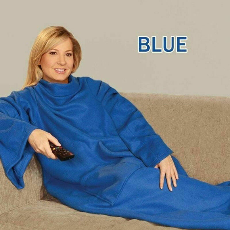 One Size Snuggie Snuggie As Seen on TV Blue Wearable Blanket for Adults 