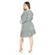 thumbnail image 3 of Vestido glitter con lentejuela Roman Fashion /Tallas Extras, 4222 (Plateado) plateado 36, 3 of 6
