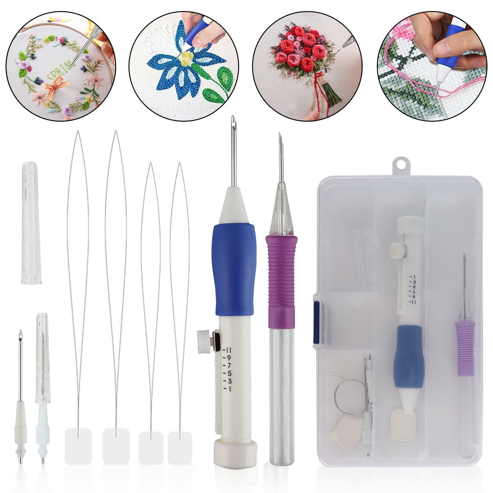 Magic Bricolage Broderie Pen Set knitting sewing Tool Kit punch aiguille couture
