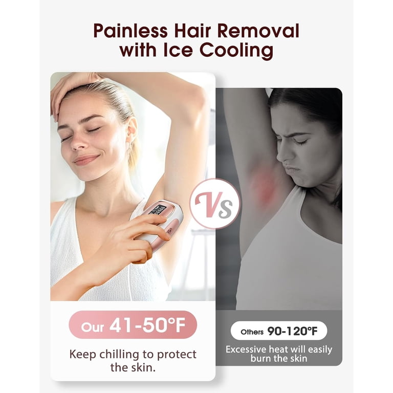 LYSMOSKI Laser Hair Removal for Women and Men, Ice-Cooling IPL