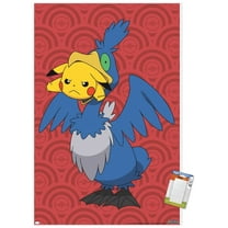 Pokémon - Pikachu and Cramorant Wall Poster, 22.375" x 34"