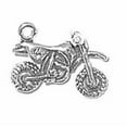 thumbnail image 1 of Sterling Silver 30" Unisex 1.5mm Box Chain 3D Dirt Bike Motorcycle Pendant Necklace, 1 of 2
