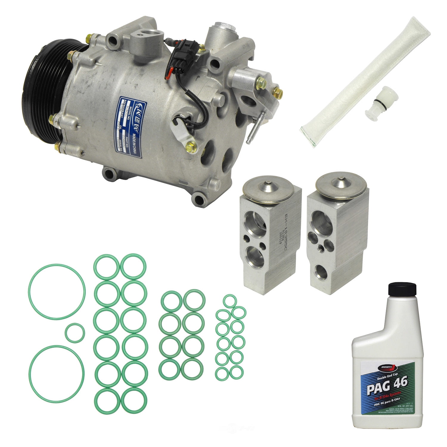 A/C Compressor and Component Kit -- Compressor Replacement Kit Fits select: 2007-2011 HONDA CR-V