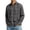 04#Black, variant on Mens Button Down Shirts Plaid Long Sleeve Shirts Lapel Collar Regular Fit Striped Fall Top
