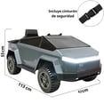 thumbnail image 4 of Montable Eléctrico Orbic Toys Cybertruck Br2102b Batería 12v Gris, 4 of 7
