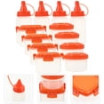 thumbnail image 3 of 1 Set Reusable Plastic Sauce Boxes Square Seasoning Box Salad Dressing Containers, 3 of 5