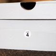 thumbnail image 4 of White Shoe Size 4 Circle Stickers | 0.75" Inch Round | 500 Pack, 4 of 4