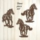 thumbnail image 5 of Estatua de caballo shamjiam decoración de pared de jardín juego ABC, 5 of 5