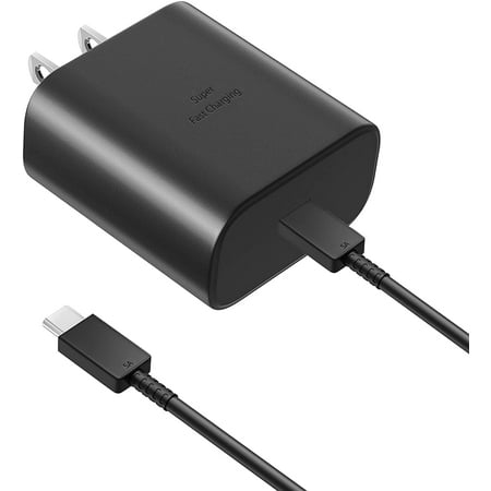 for LG Velvet 5G 45W USB-C Super Fast Charging Wall Charger with USB C Cable - Black