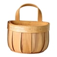 thumbnail image 1 of simhoa Wall Fence Hanging Planter, Rattan Basket, Hand Made Wicker Rattan , Flower Pots A, 1 of 8