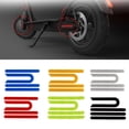 thumbnail image 3 of Electric Scooter Reflective Stickers PVC 0 6cm Width 7 5cm Length Accessories Parts Red Blue Black Green Silver Red, 3 of 8