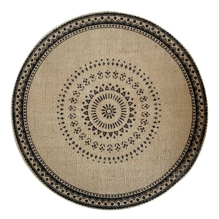 

Wirdiell Woven Placemats Linen Dining Table Potholders Home Jute Decorative Mats