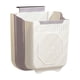 thumbnail image 2 of Bote de Basura Plegable de Pared, Cubo de Almacenamiento Plástico Colgante Telescópico para Cocina/Baño, Diseño Ahorrador de Espacio, Capacidad Ajustable, Blanco/Gris, 21x22x12cm, 2 of 6